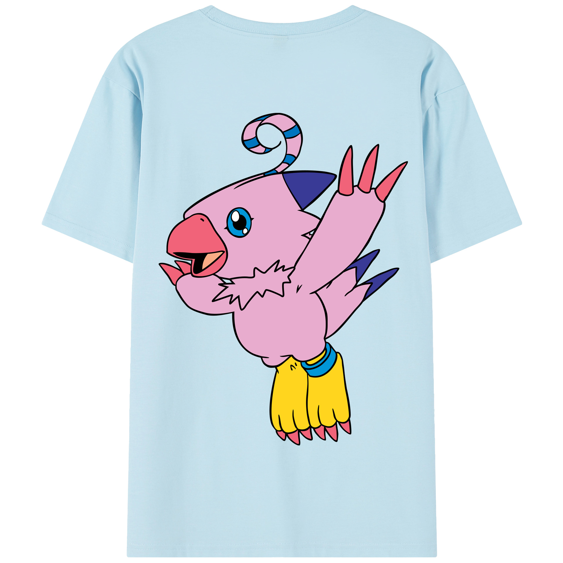 （画像用） Digimon デジタルモンスター/デジモン 綿100％半袖Tシャツ（背面プリント）